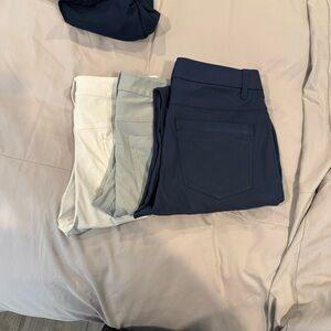 Lululemon ABC slim fit 5 pocket pants. Size 28. This listing is for (3) pair.